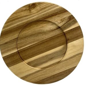 Elegant charger plate made of acacia
